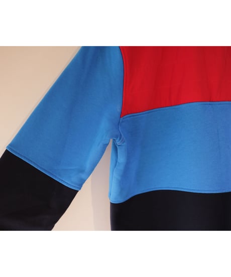TOMMY HILFIGER PULLOVER HALFZIP TOP Red/Blue/Navy Size L