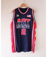 【古着】AOT BASKETBALL SHIRT Navy/Red
