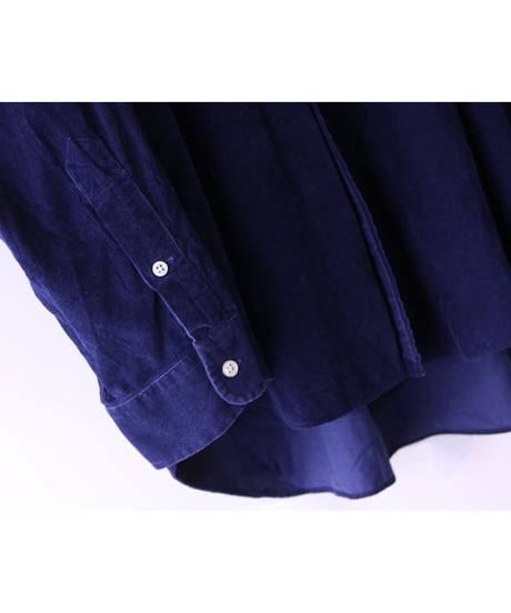 【古着】POLO RALPH LAUREN CORDUROY BD SHIRT Navy Size XXL