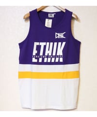 ETHIK TANK TOP PURPLE/YELLOW/WHITE Size US M