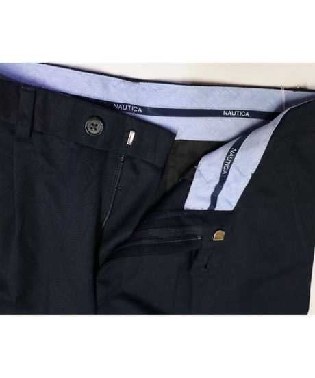【古着】NAUTICA SLACKS Navy Size 18inch