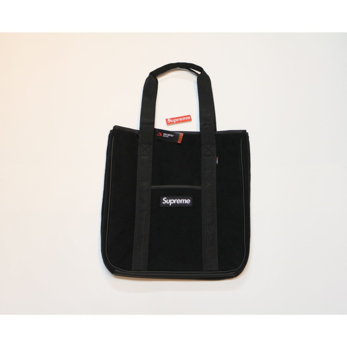 Supreme 2018 FW 18 AW Polartec tote bag Black シュプリーム ポーラテック トート バッグ ボックスロゴ