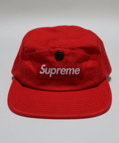 SUPREME 18AW Snap Button Pocket Camp Cap Red キャンプキャップ