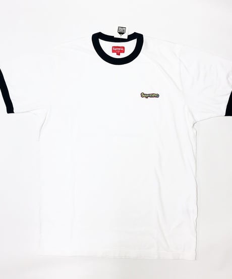 Supreme 2017SS RINGER TEE WHITE L