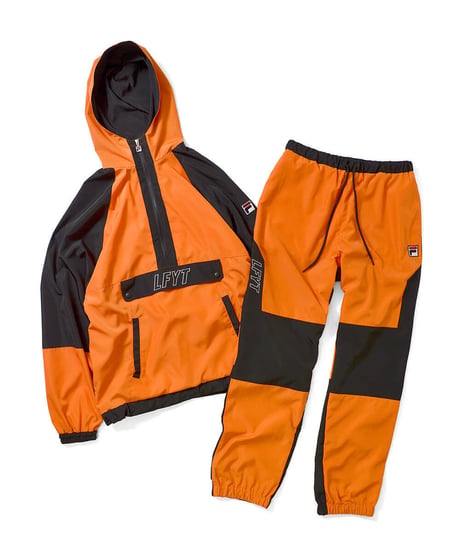 Lafayette FILA ラファイエット フィラ CLASSIC ANORAK JACKET アノラックジャケット LFT18AWSP001 ORANGE オレンジ