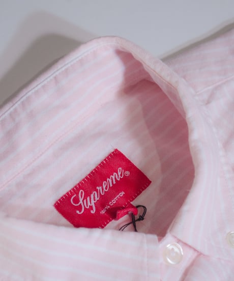 Supreme B.D Shirt Pink Stripe（M）