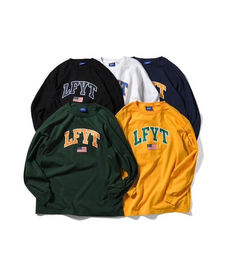 LFYT OLD GLORY ARCH LOGO L/S TEE YELLOW Size L