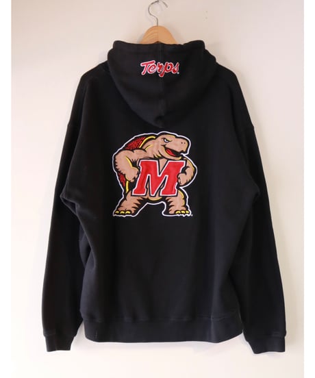 【古着】J AMERICA MARYLAND TERRAPINS HOODIE Black Size L