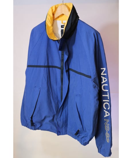 【古着】NAUTICA NYLON  JACKET Blue Size M