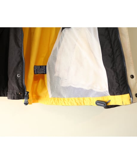 【古着】NAUTICA NYLON JACKET Black/Yellow Size XL