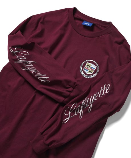 LFYT LUX CREST L/S TEE BURGUNDY Size XL