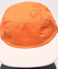 supreme 2017SS TONE TWILL TOP PANEL CAMP CAP ORANGE