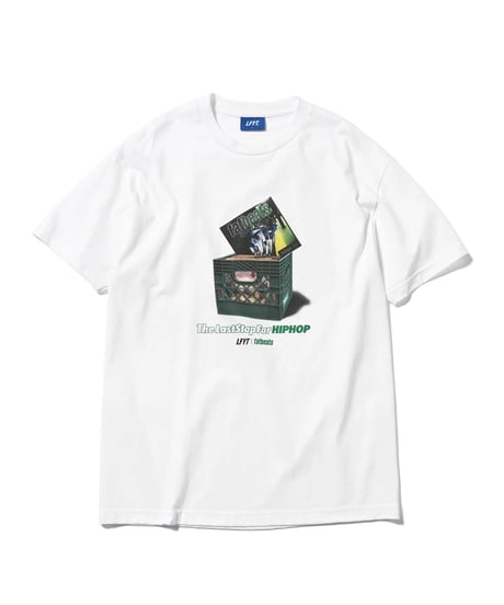 LFYT × fatbeats MILK CRATE S/S TEE White