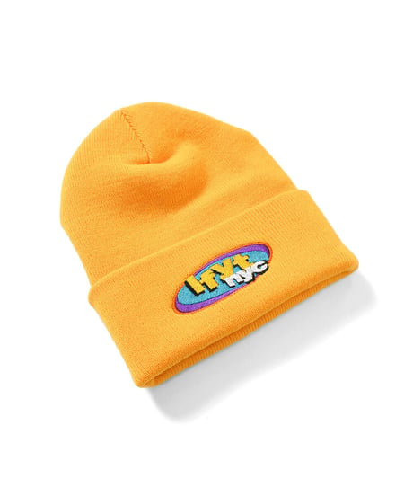 LFYT エルエフワイティー NY RADIO LONG BEANIE ニットキャップ YELLOW イエロー