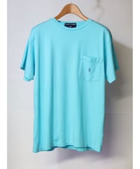 【古着】RALPH LAUREN POCKET S/S Tee Aqua Blue Size L