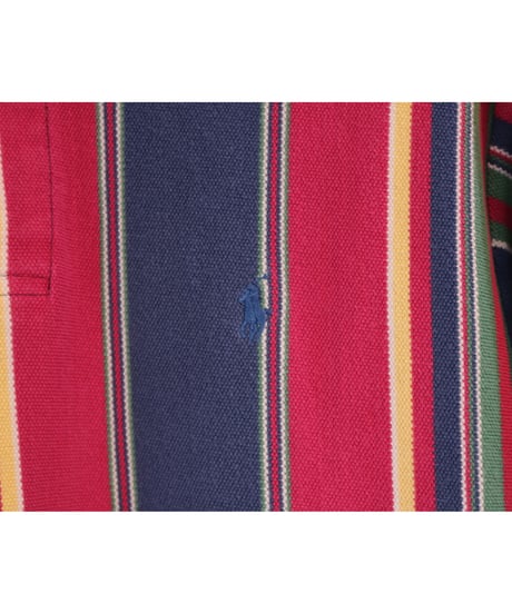 【古着】RALPH LAUREN STRIPE POLO SHIRT Multi Size M