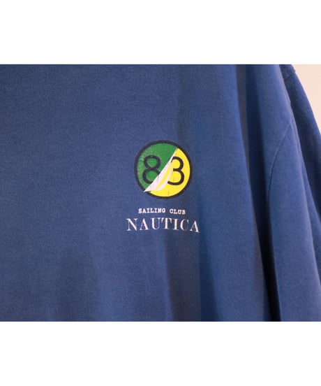 【古着】NAUTICA Tee Marine Blue Size XL