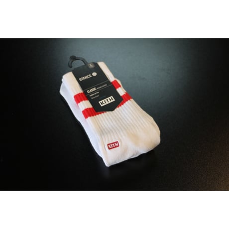 KITH Summer 18 x STANCE Socks Crew Height Red L (US 9-12 , JP 27-30cm)