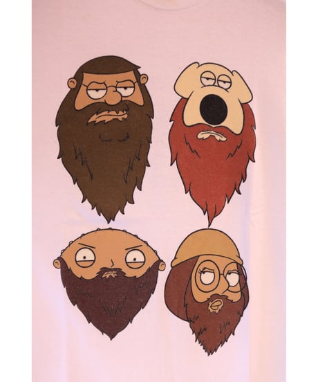 【古着】DELTA FAMILY GUY MEETS DUCK DYNASTY Tee White Size L
