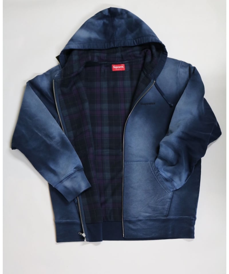 SUPREME シュプリーム ジップアップパーカー ブルー Lサイズ SUPREME シュプリーム ジップアップパーカー ブルー Lサイズ
