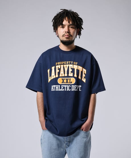 LFYT BIG SILHOUETTE LAFAYETTE PROPERTY COLLEGE TEE 半袖 Tシャツ Navy Size XXL