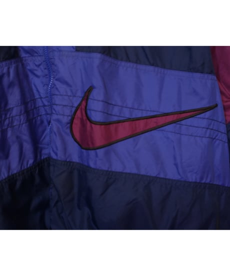 【古着】NIKE NYLON JACKET PURPLE NAVY Size L
