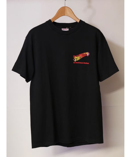 【古着】STUNTMANIA GRAPHIC S/S Tee Black Size L