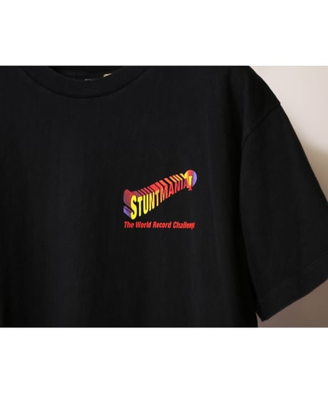 【古着】STUNTMANIA GRAPHIC S/S Tee Black Size L