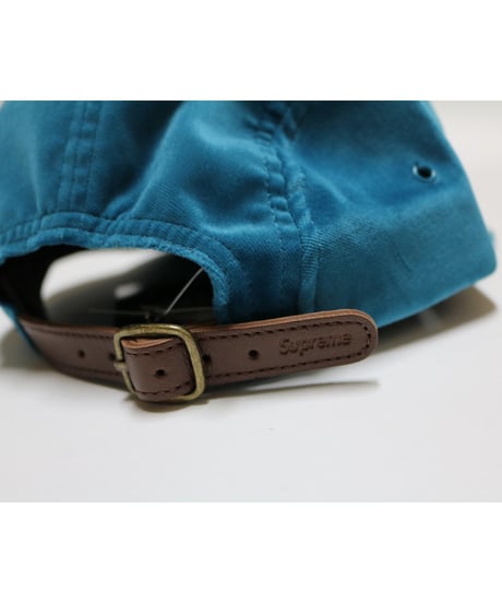 Supreme Velvet Camp Cap FW18 Cyan シアン
