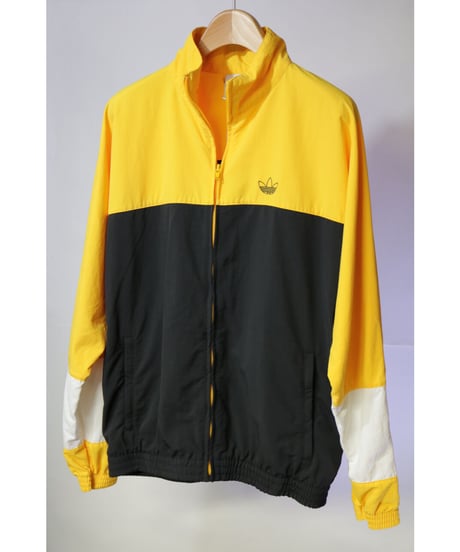 【古着】ADIDAS NYLON JACKET Yellow / Black Size M
