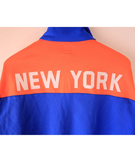【古着】ADIDAS JERSEY TRACK TOP Orange/Blue Size L