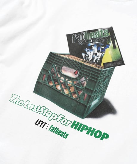 LFYT × fatbeats MILK CRATE S/S TEE White