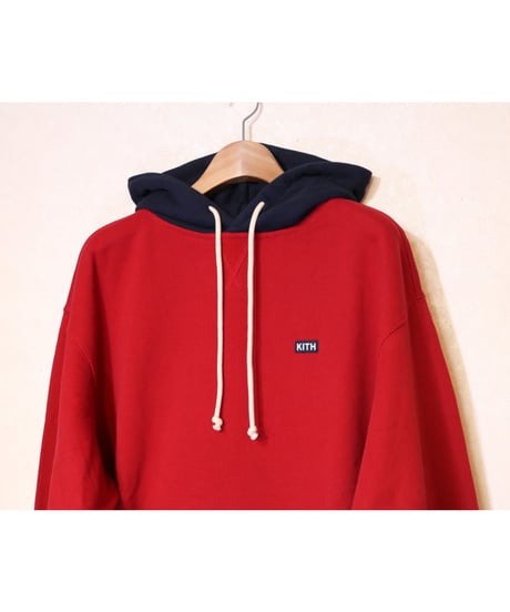 KITH WILLIAMS III CONTRAST HOODIE CHILI PEPPER Size L