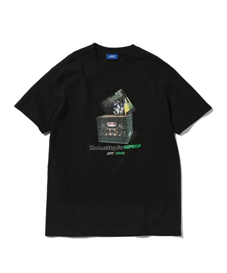 LFYT × fatbeats MILK CRATE S/S TEE Black
