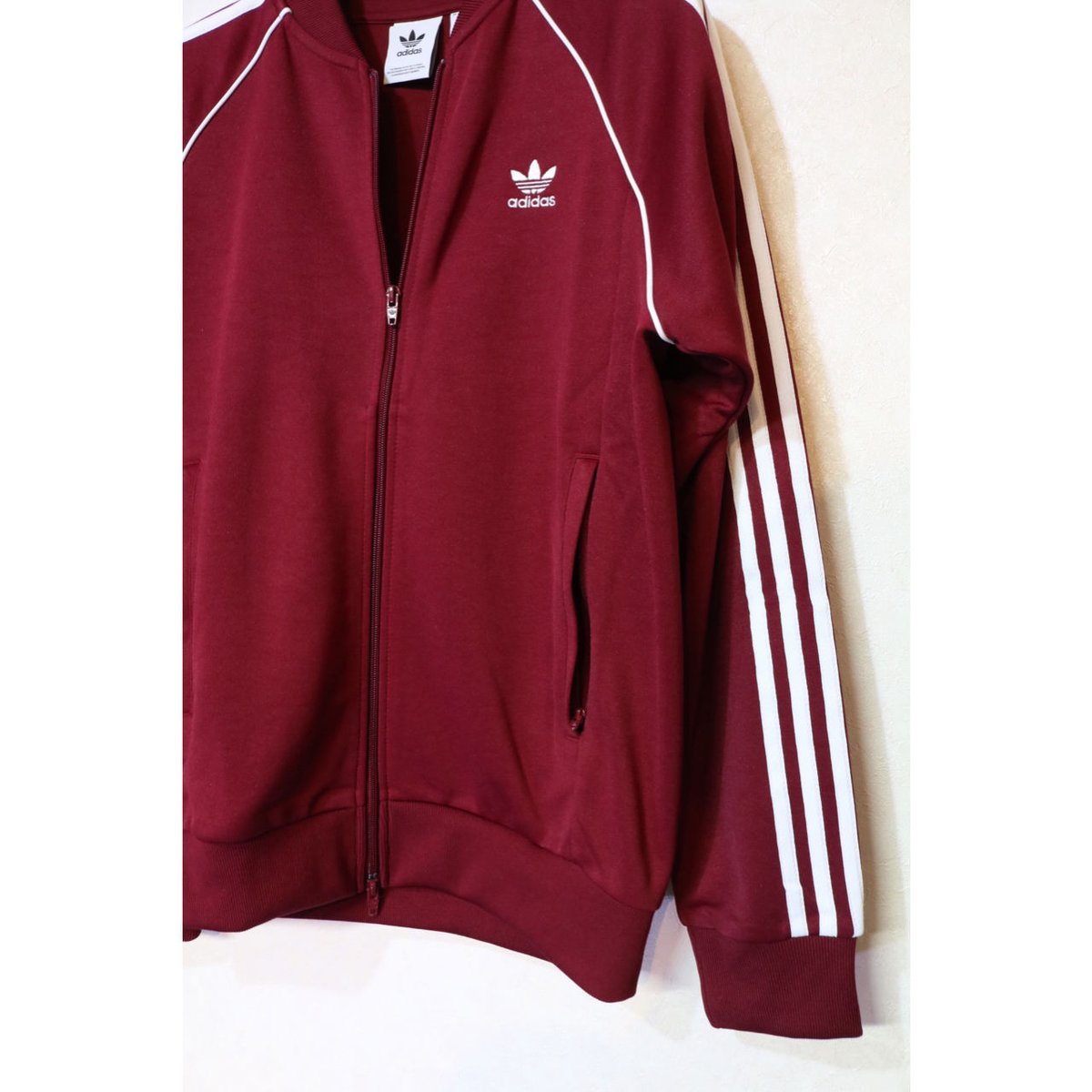 ADIDAS SST ジャージ トラックトップ ジャケット CBURGU Size M