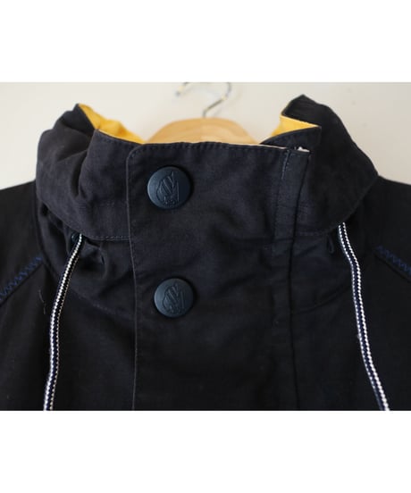 【古着】NAUTICA NYLON JACKET Black/Yellow Size XL