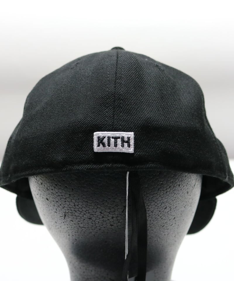 kith new era black 7,3/8 low profile