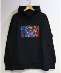 Supreme 18FW Chainstitch Hooded Sweatshirt Black L size