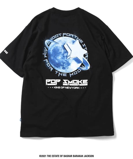 POP SMOKE×LFYT×S45 SHOOTING STAR S/S TEE 半袖Tシャツ ROYAL ロイヤル　ブラック　Lサイズ
