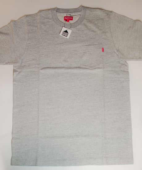 Supreme ポケ付きTシャツ（グレー）