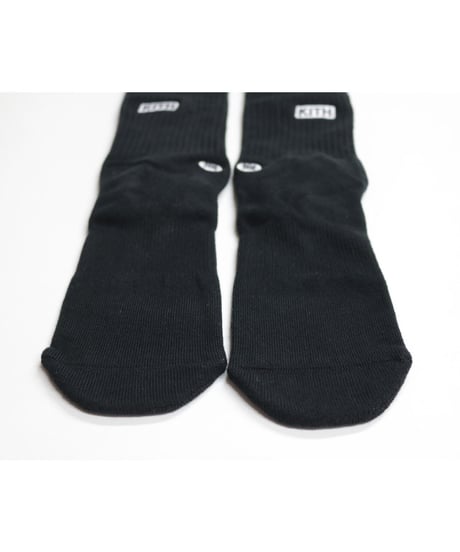 KITH CLASSIC LOGO STANCE SOX Black Size L (US 9-12 , JP 27-30cm)