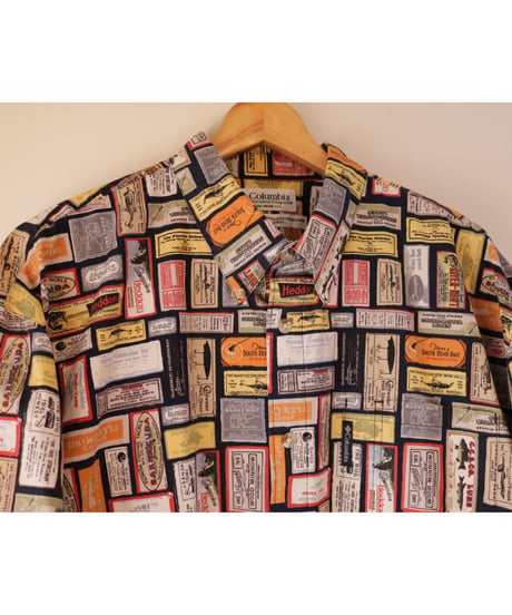 【古着】COLUMBIA STAMPS SS SHIRTS Multi Size XL