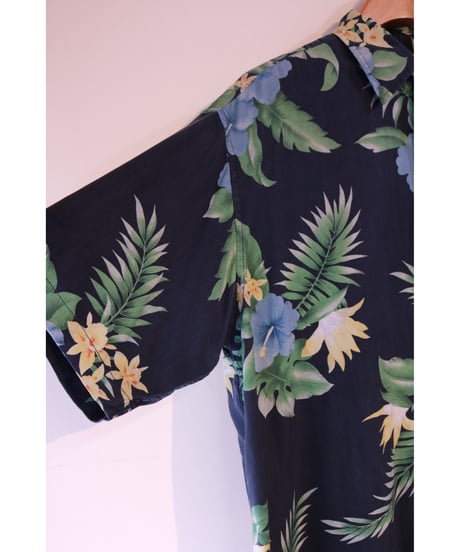 【古着】NAUTICA ALOHA SHIRT Navy Size L