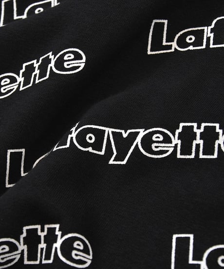LFYT OUTLINE LOGO ALLOVER HOODED SWEATSHIRT BLACK