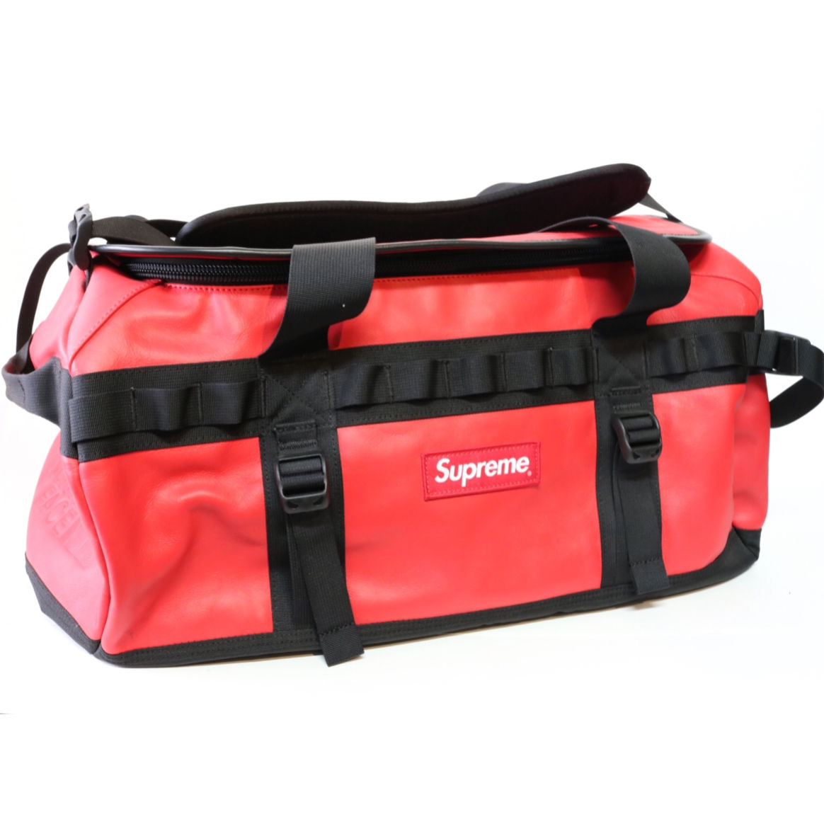 Red supreme duffle online bag