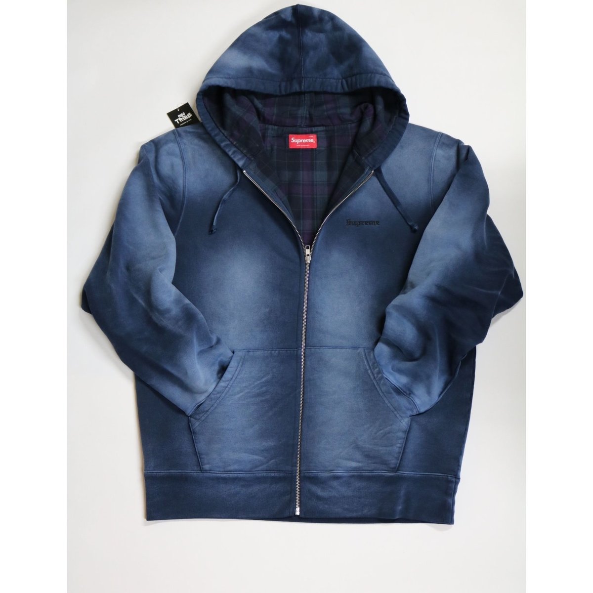 SUPREME シュプリーム ジップアップパーカー ブルー Lサイズ SUPREME シュプリーム ジップアップパーカー ブルー Lサイズ