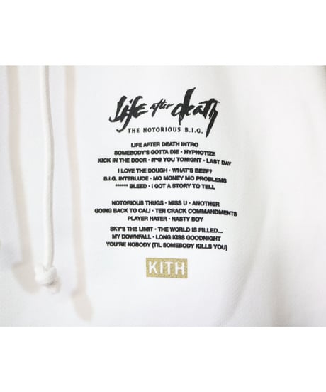 KITH x The Notorious B.I.G Life After Death Hoodie White Size S