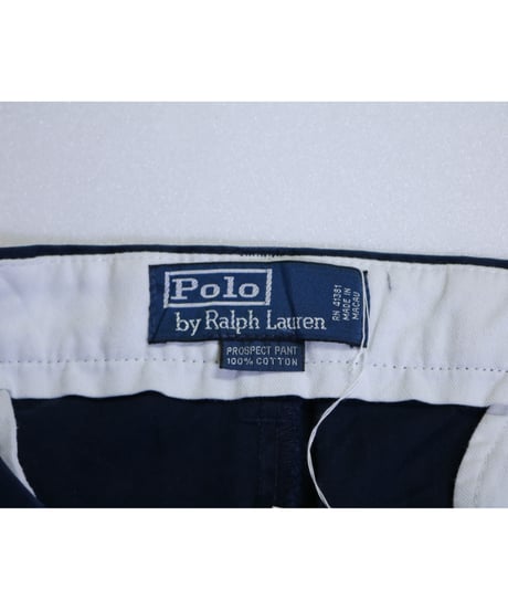 【古着】POLO RALPH LAUREN CHINO PANTS Navy Size 38/34