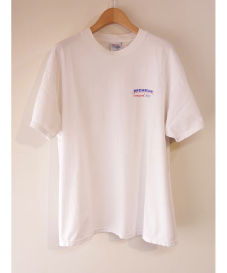 【古着】HANES MICHELIN TEAMWORK 1997 T White Size XL