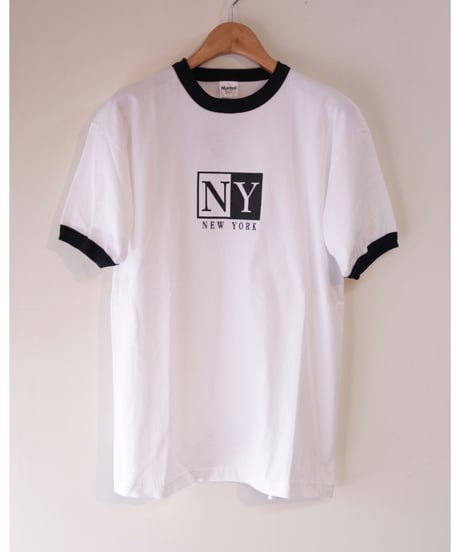 【古着】MURINA NEW YORK T White/Black Size L